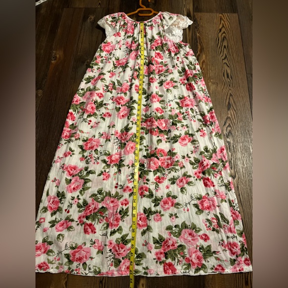 COLLECTIONS ETC. 100% Cotton Floral Nightgown w/ Matching Robe Size M - Picture 6 of 8